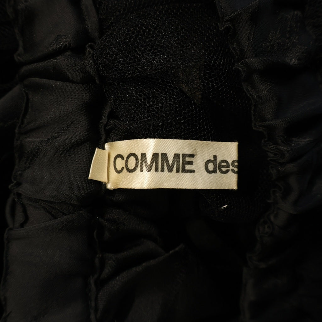 COMME des GARCONS(コムデギャルソン) 08AW レース切り替え ロングスカート ブラック レディース GB-S020