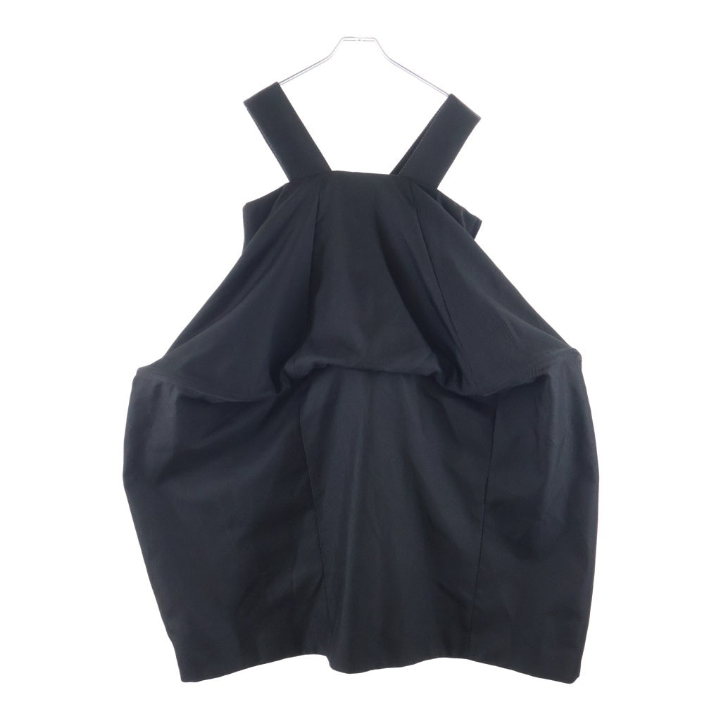 COMME des GARCONS(コムデギャルソン) 22SS ノースリーブワンピース オーバーオール ポリエステル GI-A003 ブラック レディース