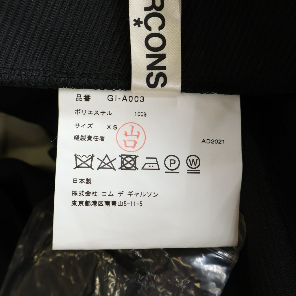 COMME des GARCONS(コムデギャルソン) 22SS ノースリーブワンピース オーバーオール ポリエステル GI-A003 ブラック レディース