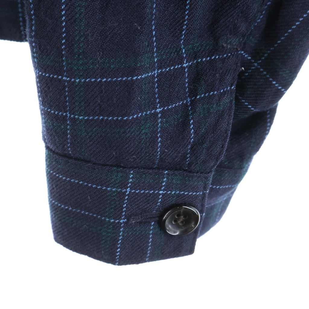 JUNYA WATANABE COMME des GARCONS(ジュンヤワタナベ コムデギャルソン) ×COMME des GARCONS MAN ×LEVI'S コムデギャルソン リーバイス チェック柄 長袖 ウールシャツ ジャケット WG-J033 ネイビー