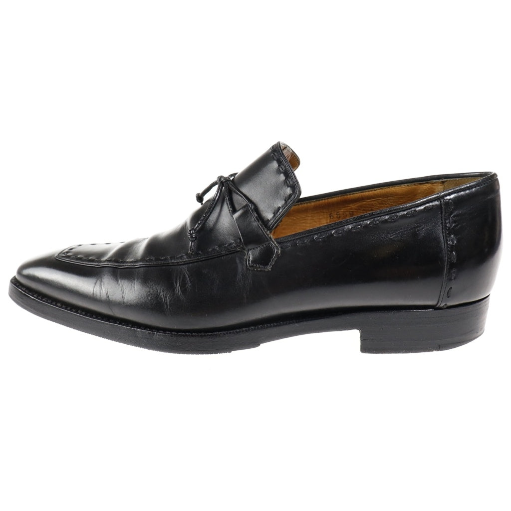 Santoni(サントーニ) リボンローファー Uチップ レースアップレザーシューズ 6889 01