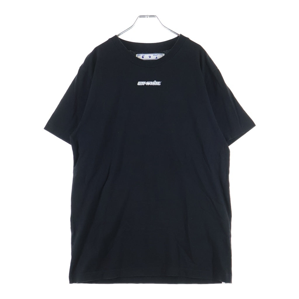 OFF-WHITE(オフホワイト) 20AW バックプリント 半袖Tシャツ カットソー ブラック×ピンク OMAA027E20JER005