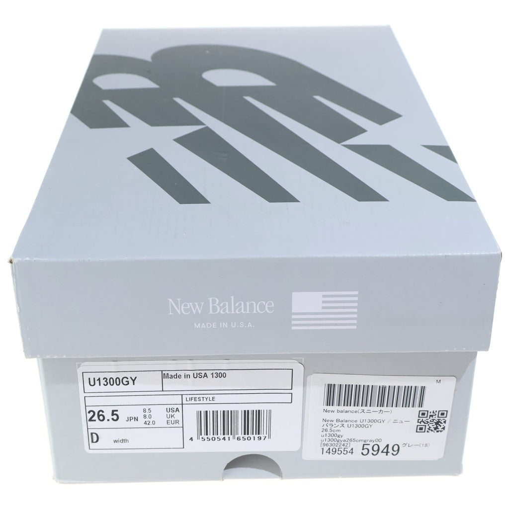 New Balance(ニューバランス) GRAY サイドロゴ スエード ローカット スニーカー シューズ US8.5/26.5cm グレー U1300GY