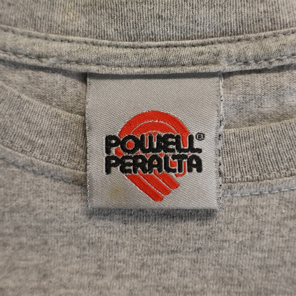 VINTAGE(ヴィンテージ) 00s POWELL PERALTA GABALLERO キャバレロ プリント 半袖シャツ クルーネック カットソー グレー