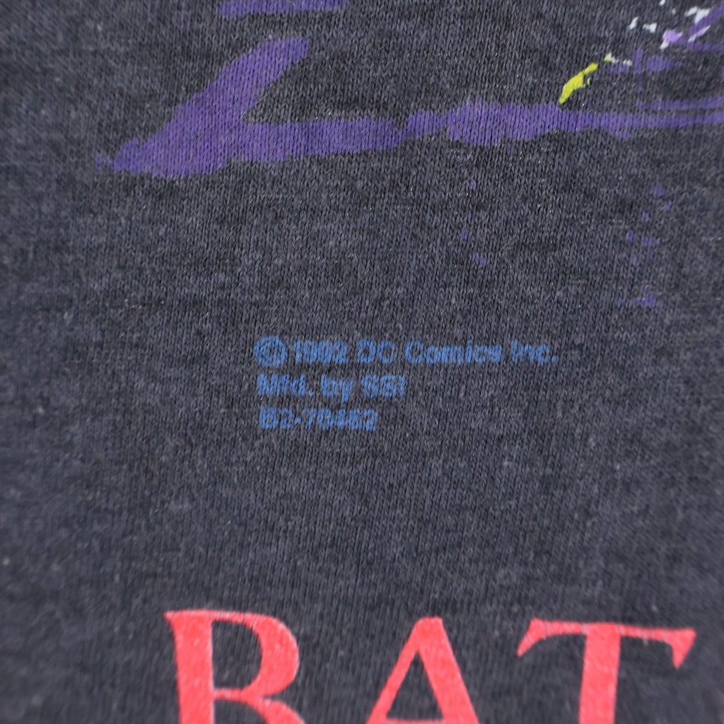 VINTAGE(ヴィンテージ) 90s BATMAN バットマン プリント 半袖シャツ クルーネック カットソー ブラック