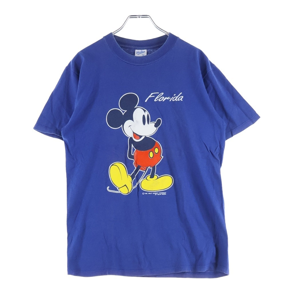 VINTAGE(ヴィンテージ) ベルバシーン ディズニーヴィンテージ ミキプリント 半袖シャツ クルーネック カットソー ブルー