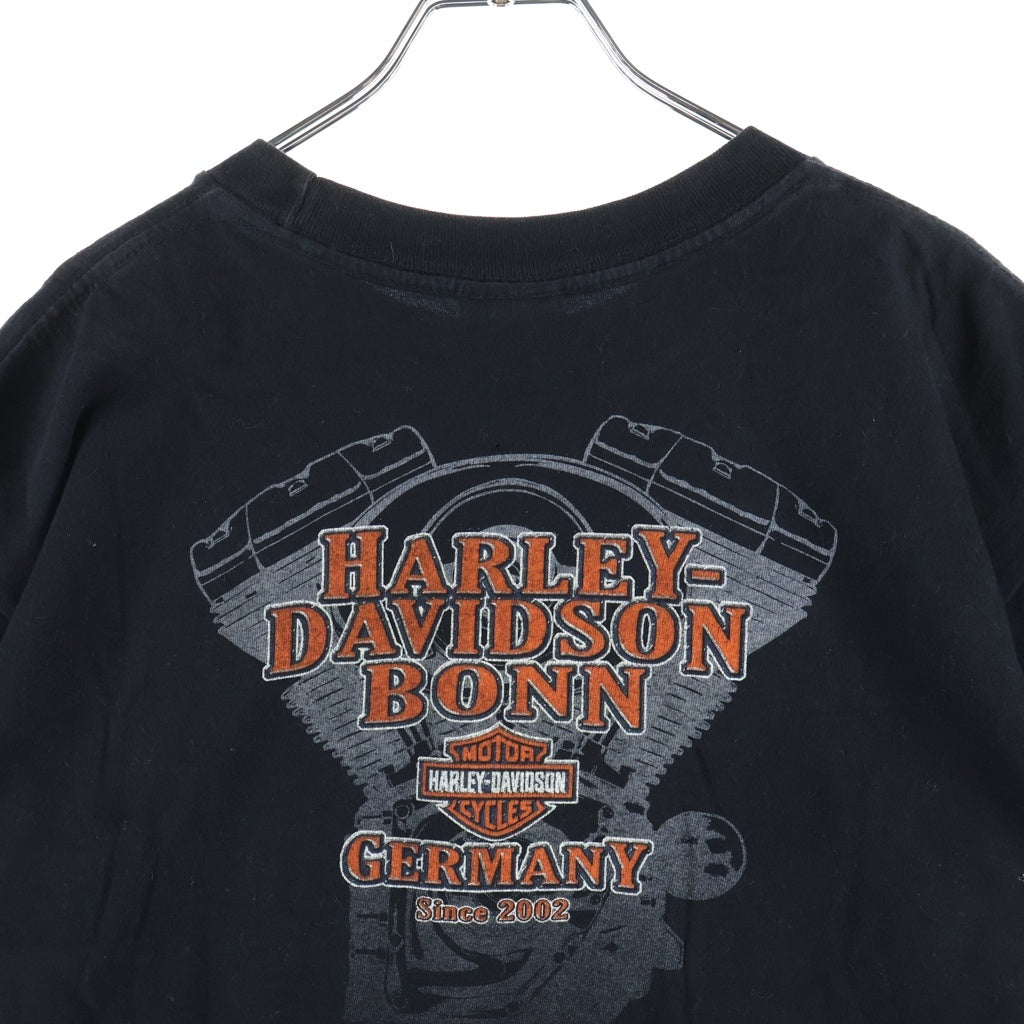 VINTAGE(ヴィンテージ) 00s Eagle Harley-Davidson Motorcycles Tee 両面プリント 半袖カットソーTシャツ ブラック