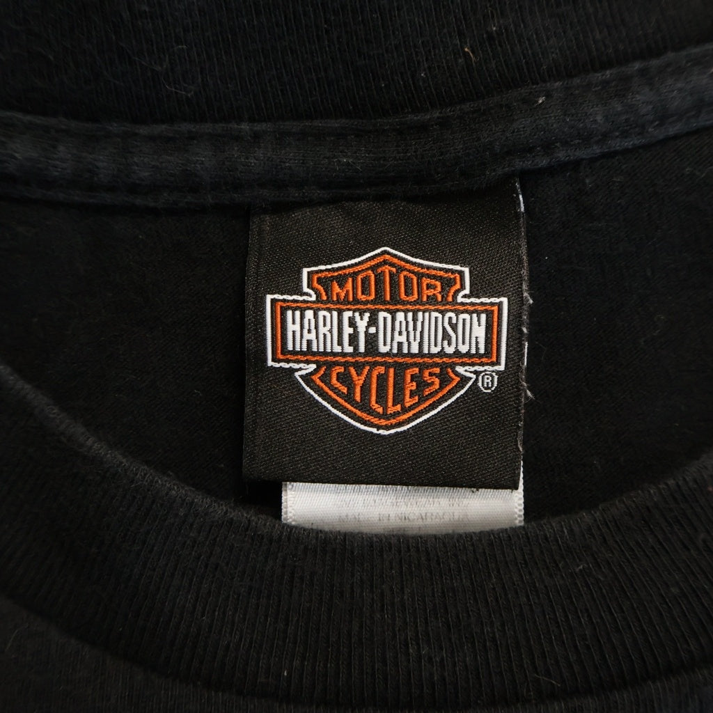VINTAGE(ヴィンテージ) 00s Eagle Harley-Davidson Motorcycles Tee 両面プリント 半袖カットソーTシャツ ブラック