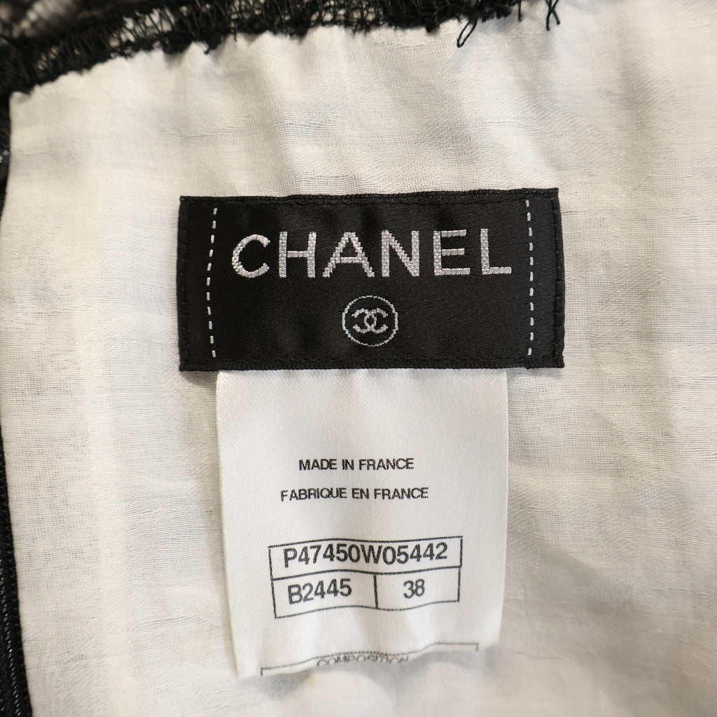 CHANEL(シャネル) ブラックレース ノースリーブトップス ブラック レディース P47450W05442