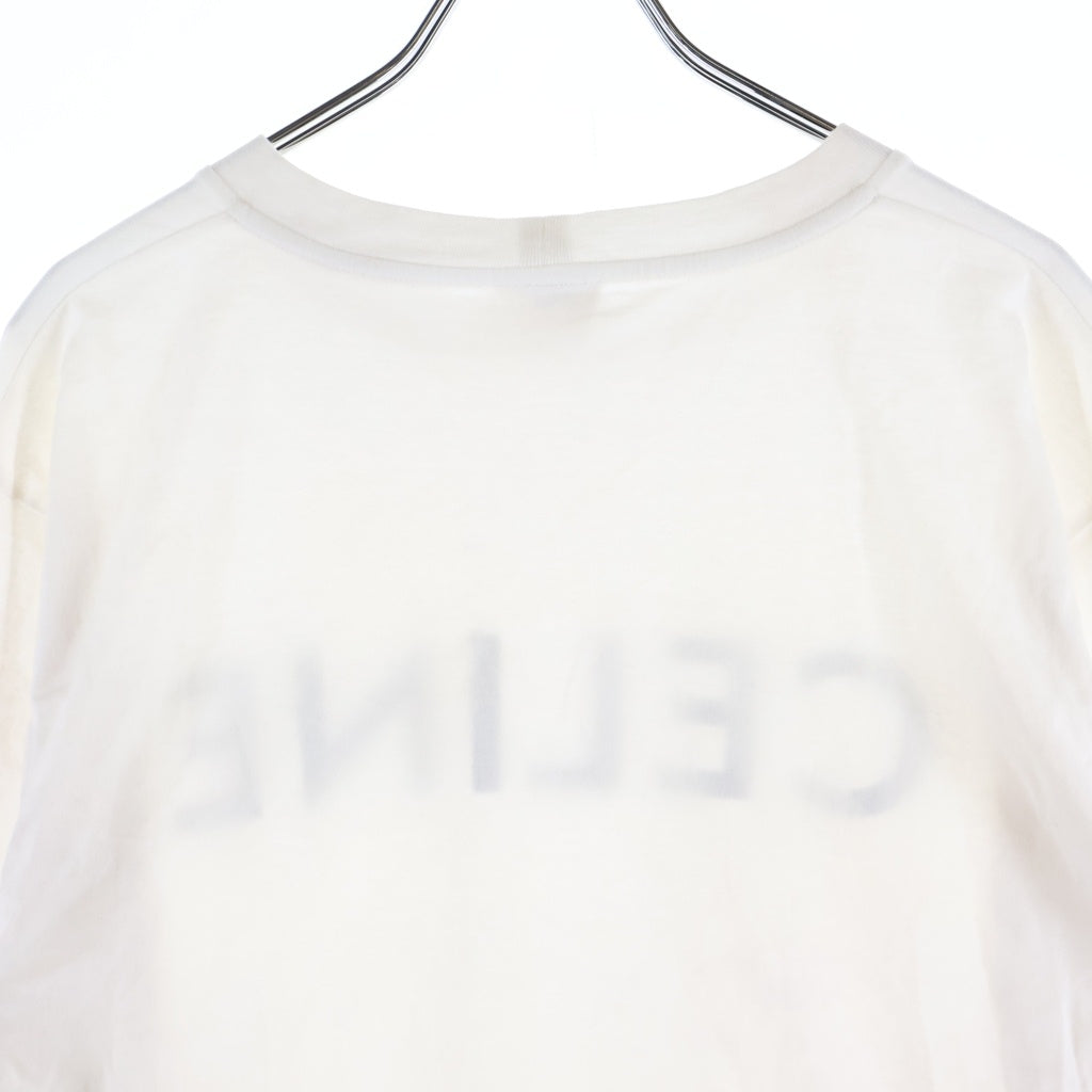 CELINE(セリーヌ) Cropped T-Shirt クロップド 半袖Tシャツ ホワイト レディース 2X761501F