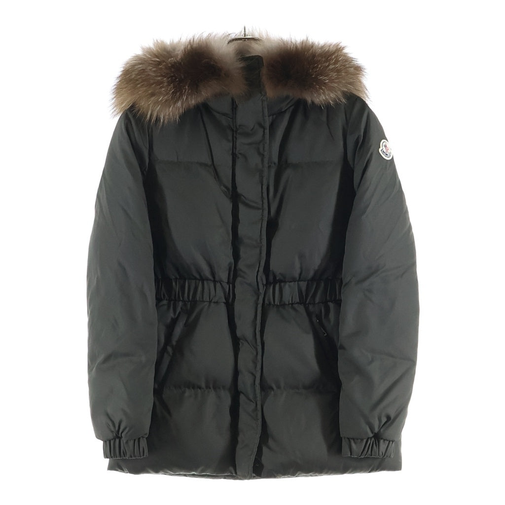 MONCLER(モンクレール) FATSIALFUR GIUBBOTTO ファーフーデッド ダウンジャケット カーキ レディース E20934632625