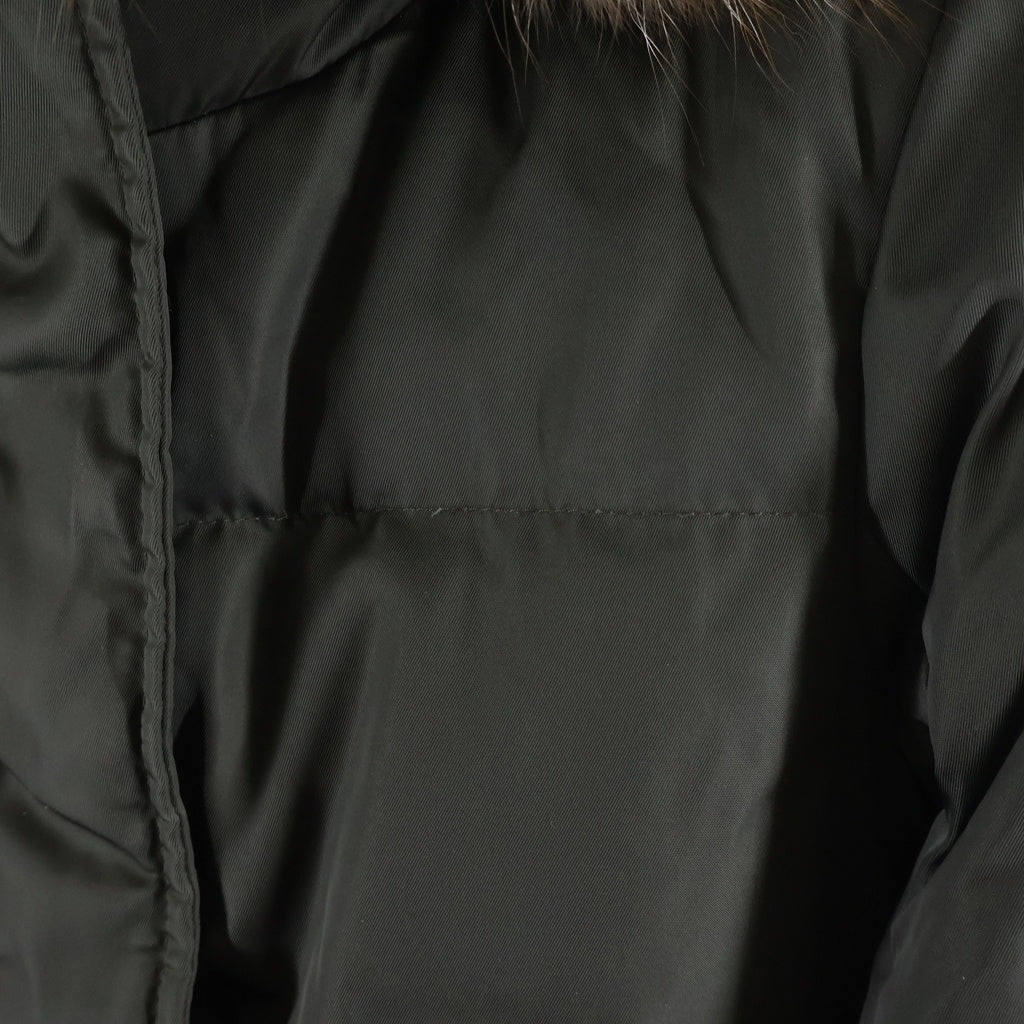 MONCLER(モンクレール) FATSIALFUR GIUBBOTTO ファーフーデッド ダウンジャケット カーキ レディース E20934632625