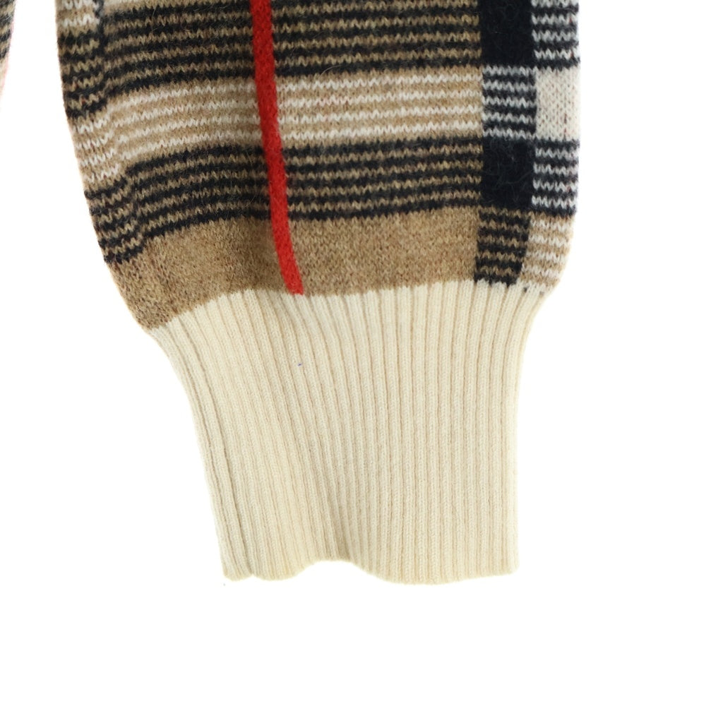 BURBERRY(バーバリー) 20SS Check Merio Wool Jacquard Sweater チェック メリノウール ジャガードセーター ウール ブラウン 8023664