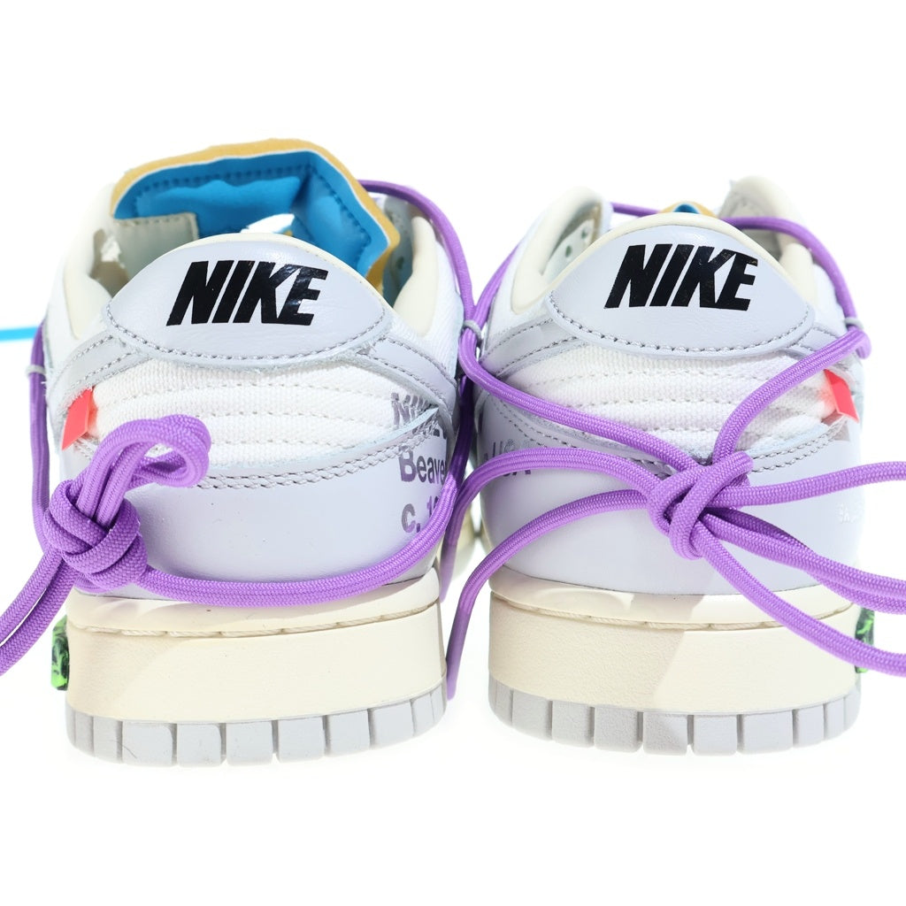 NIKE(ナイキ) ×Off-White Dunk Low Sail/Neutral Gray ×オフホワイト ダンク ロー セイル/ニュートラルグレー ローカットスニーカー シューズ US9/27.0cm グレー DM1602-125
