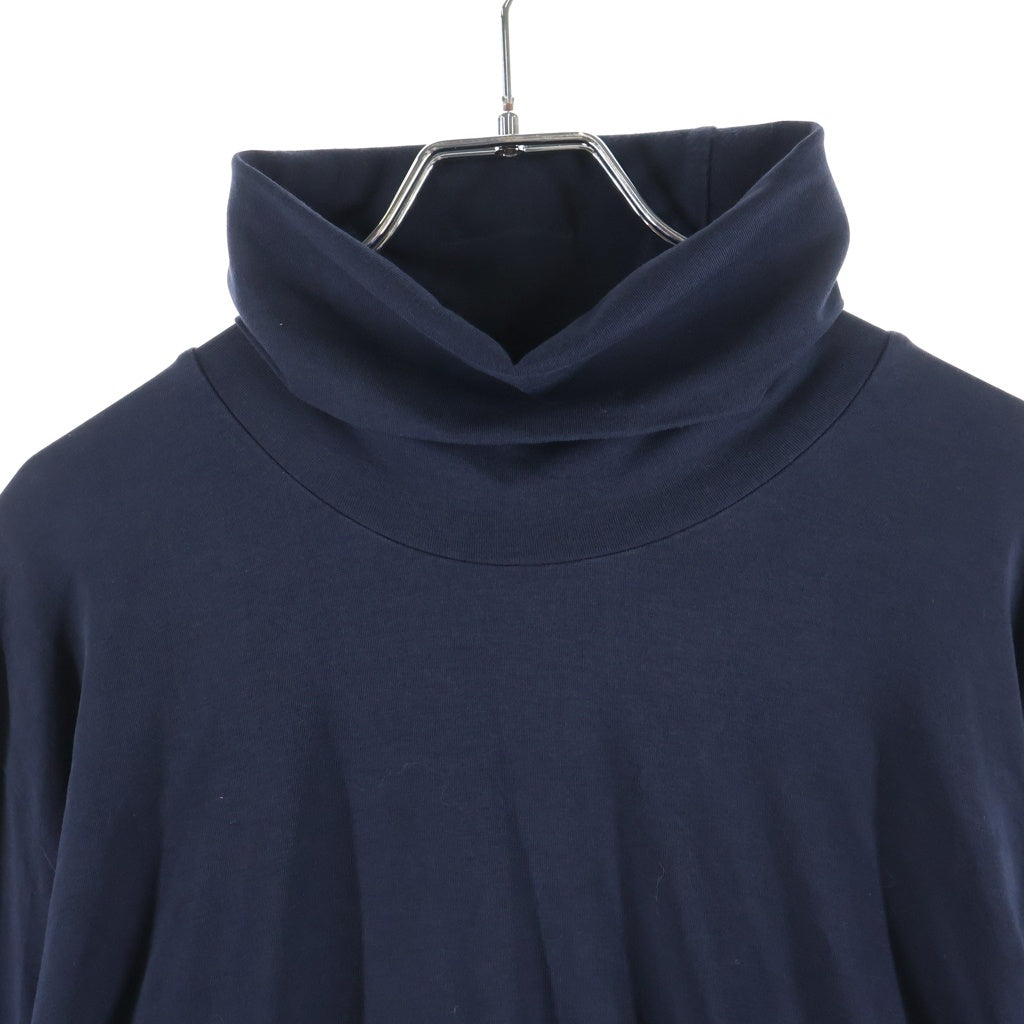 JIL SANDER(ジルサンダー) 22AW 刺繍ロゴ タートルネック 長袖 カットソー ブラック J47GC0005 J45049