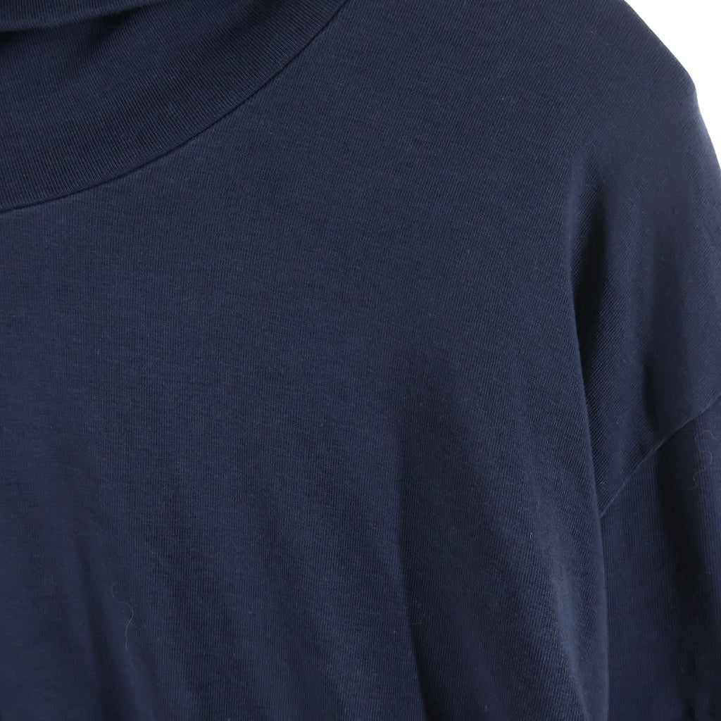 JIL SANDER(ジルサンダー) 22AW 刺繍ロゴ タートルネック 長袖 カットソー ブラック J47GC0005 J45049