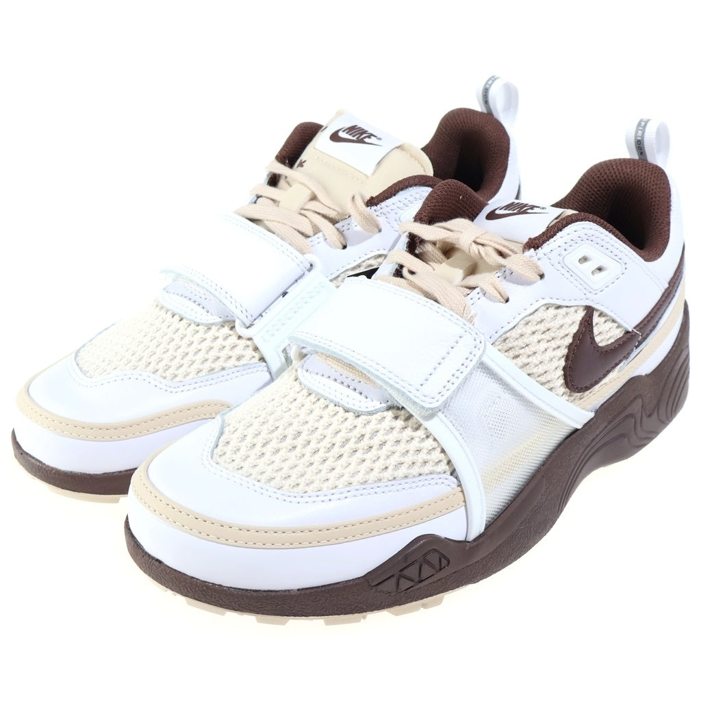 NIKE(ナイキ) ×TRAVIS SCOTT ZOOM FIELD JAXX HQ3073-100 トラヴィススコット ズーム フィールド ジャックス ローカットスニーカー ブラウン/ホワイト US8.5/26.5cm