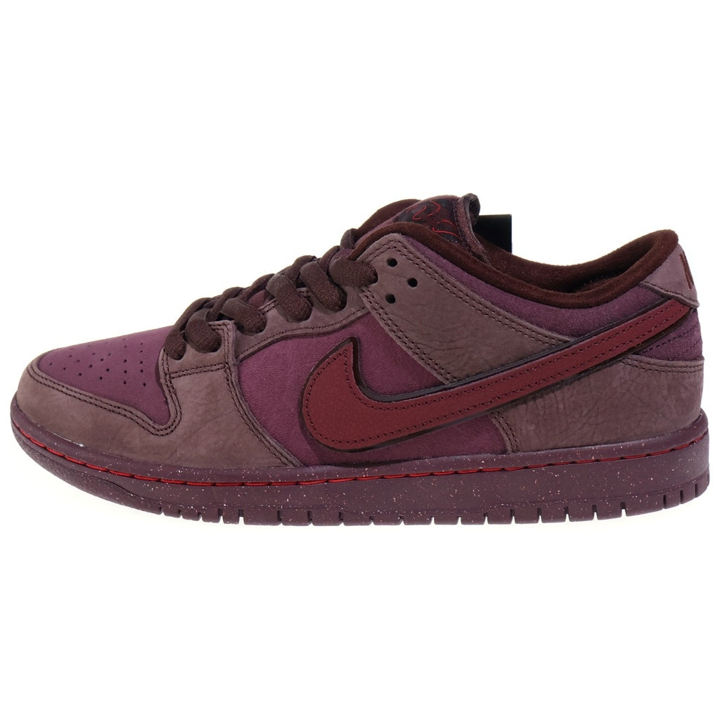 NIKE SB(ナイキエスビー) DUNK LOW PRM CITY OF LOVE FN0619-600 ダンク プレミアム シティ オブ ラブ ローカットスニーカー バーガンディ US9/27cm