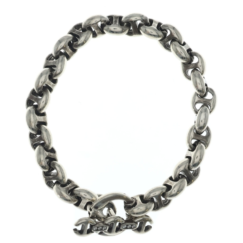HOORSENBUHS(ホーセンブース) 10MM OPEN-LINK BRACELET ダイヤ入り ブレスレット シルバー HB061