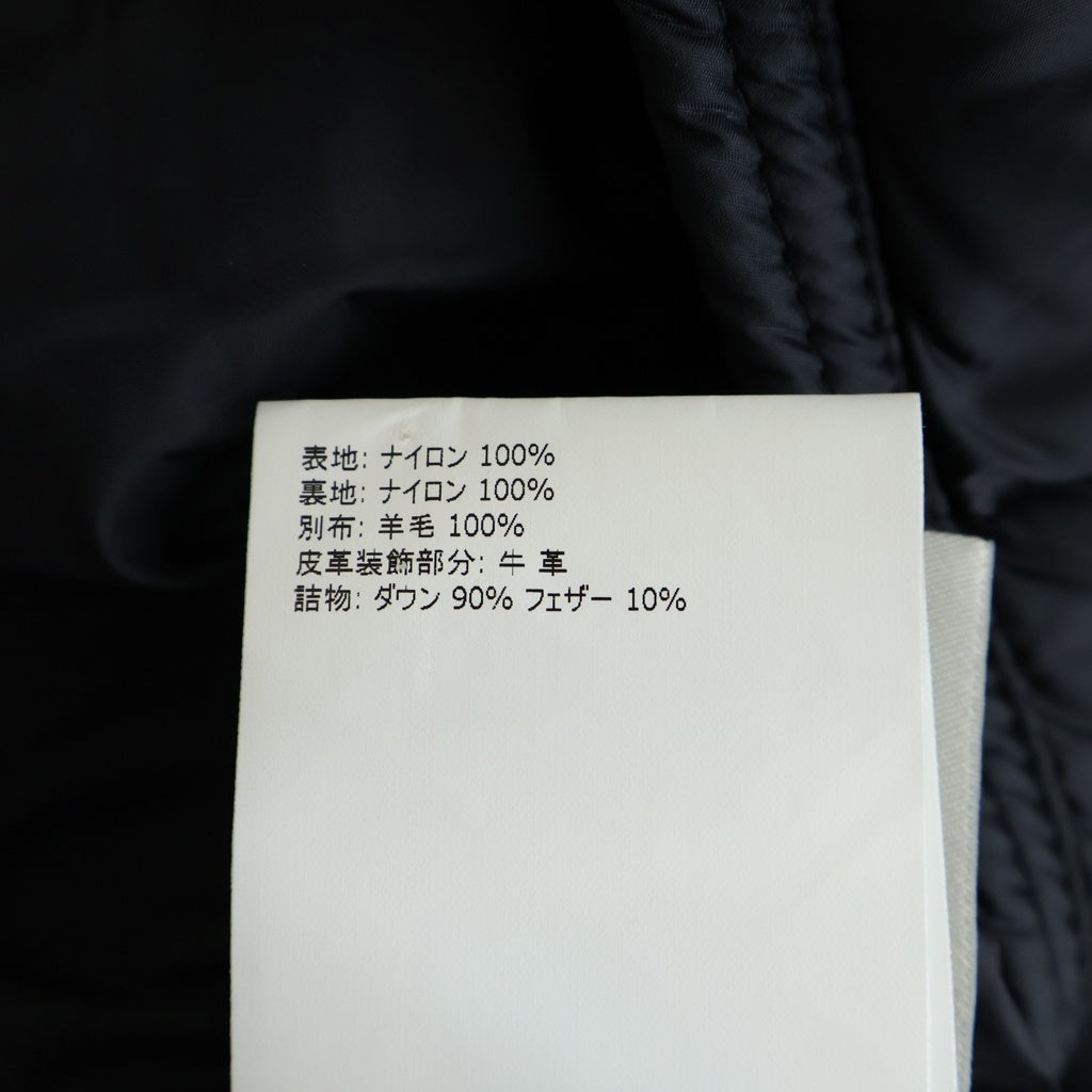 MONCLER(モンクレール) RYAN GIUBBOTTO 2WAY ライアン ウールナイロン切り替え ダウンジャケット ブラック C20914139285 53227