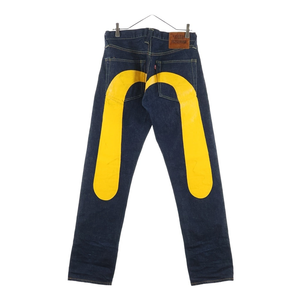 EVISU(エビス) TIGER PRESHRUNK Lot.2000 カモメ ペイントデニムパンツ インディゴ 2000
