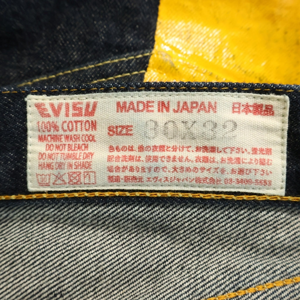 EVISU(エビス) TIGER PRESHRUNK Lot.2000 カモメ ペイントデニムパンツ インディゴ 2000