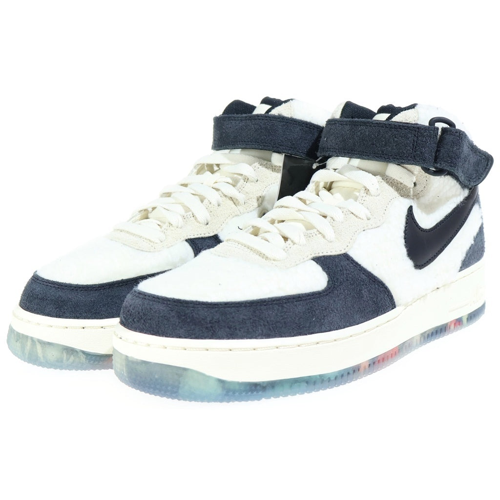 NIKE(ナイキ) AIR FORCE MID PANDA PREMIUM エア フォース 1 ミッド 07 プレミアム ココナッツミルク/ブラック-カシミア US9.5/27.5cm DO2123-113