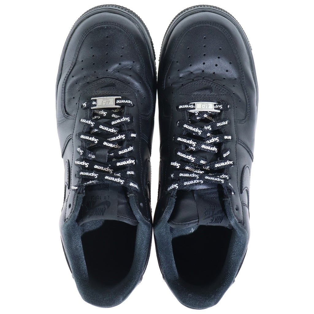 NIKE(ナイキ) ×SUPREME AIR FORCE1 シュプリーム エアフォース1 ローカットスニーカー ブラック US9.5/27.5cm CU9225-001