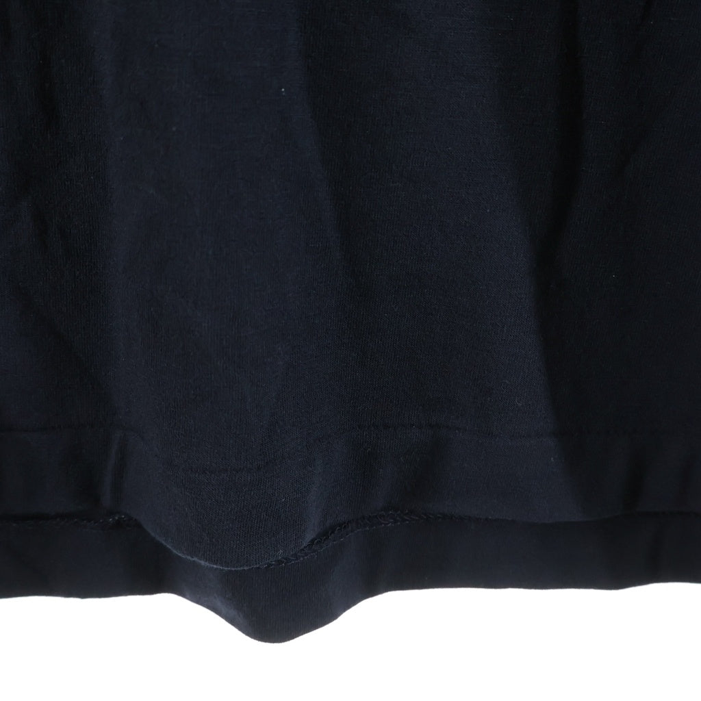 AURALEE(オーラリー) 22SS SUPER SOFT WOOL JERSEY MOCK-NECK TEE スーパーソフトウール ジャージーモックネック 半袖Tシャツ カットソー ブラック A22ST01WU