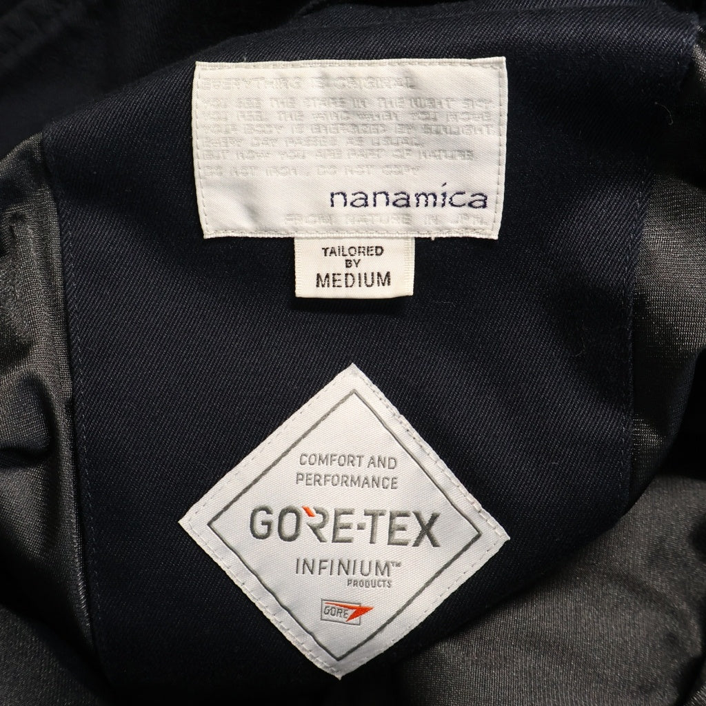 nanamica(ナナミカ) ×gore-tex ゴアテックス チノクルージャケット ジップアップ ブラック SUAS102