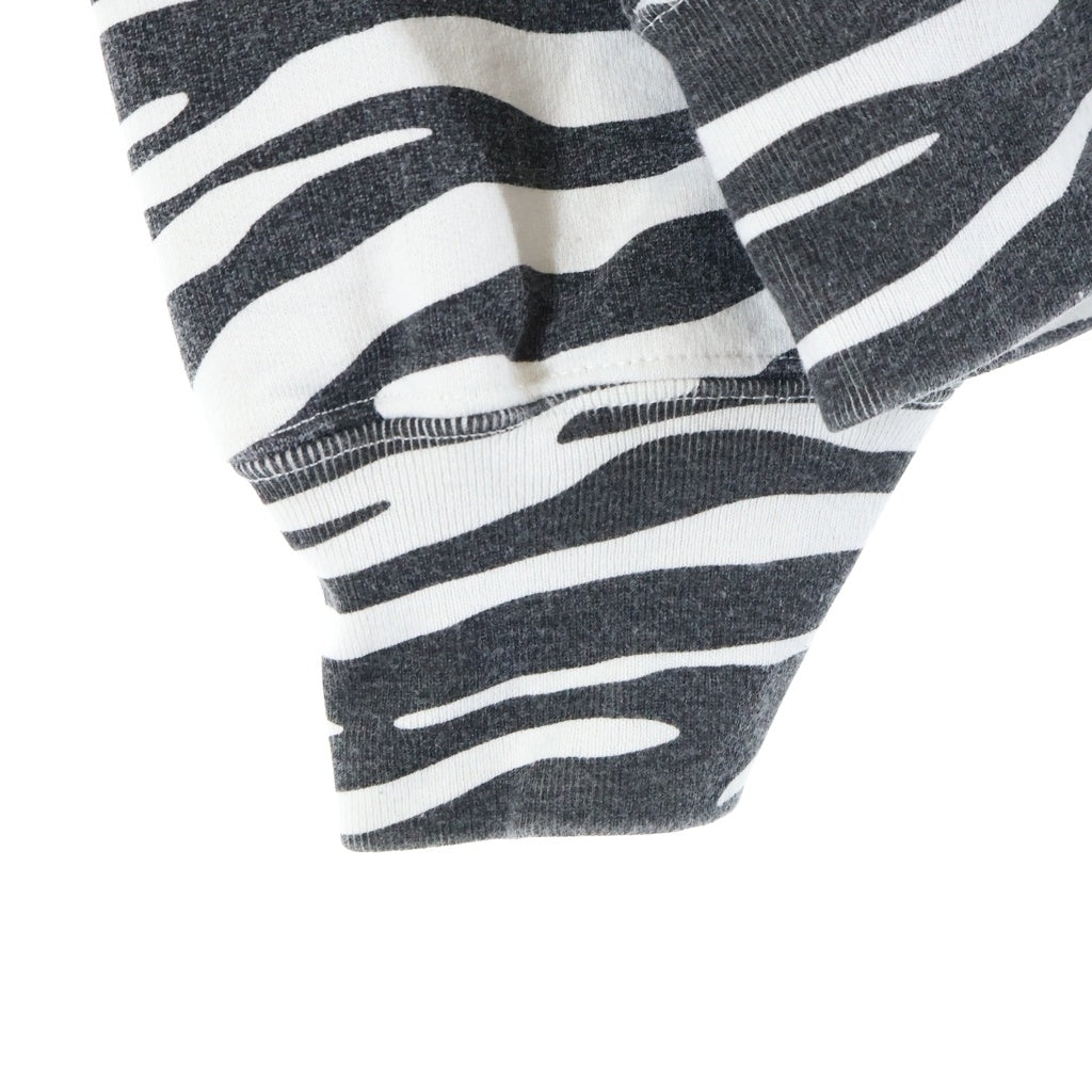SUPREME(シュプリーム) 22AW Box Logo Crewneck Zebra ゼブラ柄 ボックスロゴ クルーネック長袖スウェットトレーナー ブラック/ホワイト