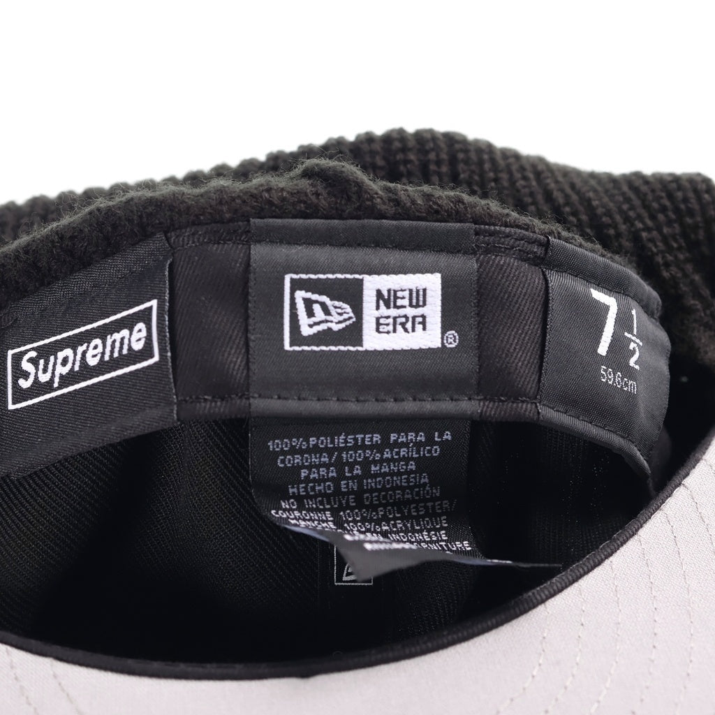 SUPREME(シュプリーム) New Era Box Logo Balaclava ニューエラ キャップ バラクラバ 帽子 ブラック