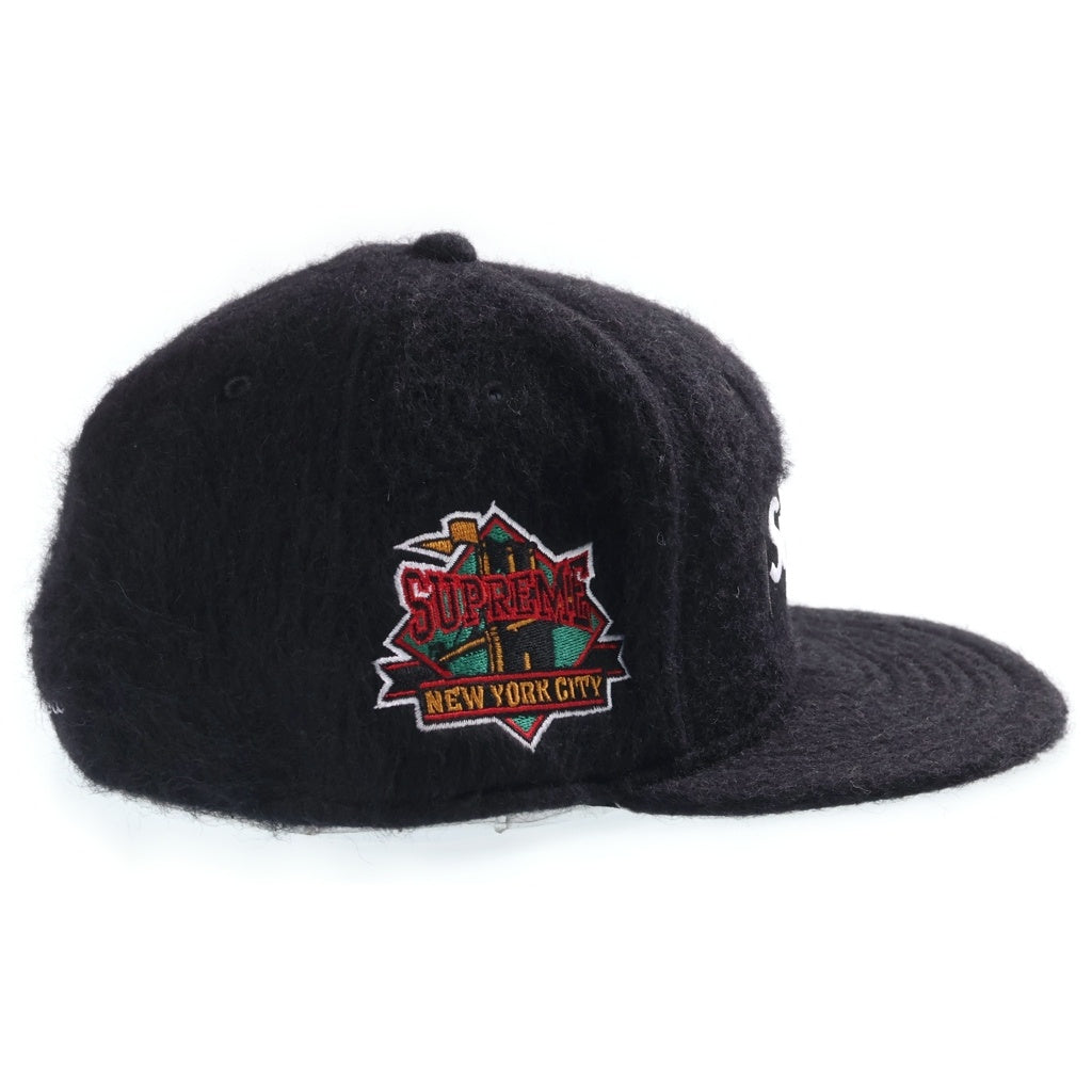 SUPREME(シュプリーム) 24AW ×New Brushed Wool Box Logo New Era Cap ニューエラ ブラッシュウールボックスロゴ キャップ 帽子 ブラック