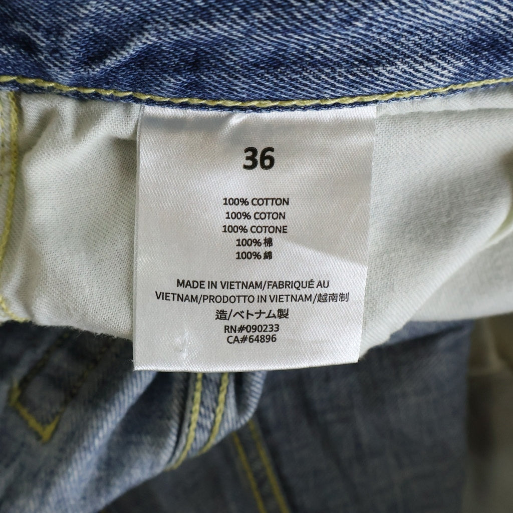 FEAR OF GOD ESSENTIALS(フィアオブゴッド エッセンシャルズ) DENIM PANTS ボタンフライ ストレート デニムパンツ ジーンズ インディゴ 130SU224140F