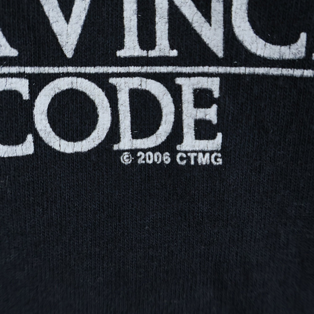 VINTAGE(ヴィンテージ) 00S THE DAVINCI CODE ダヴィンチコード プリント 半袖シャツ ブラック
