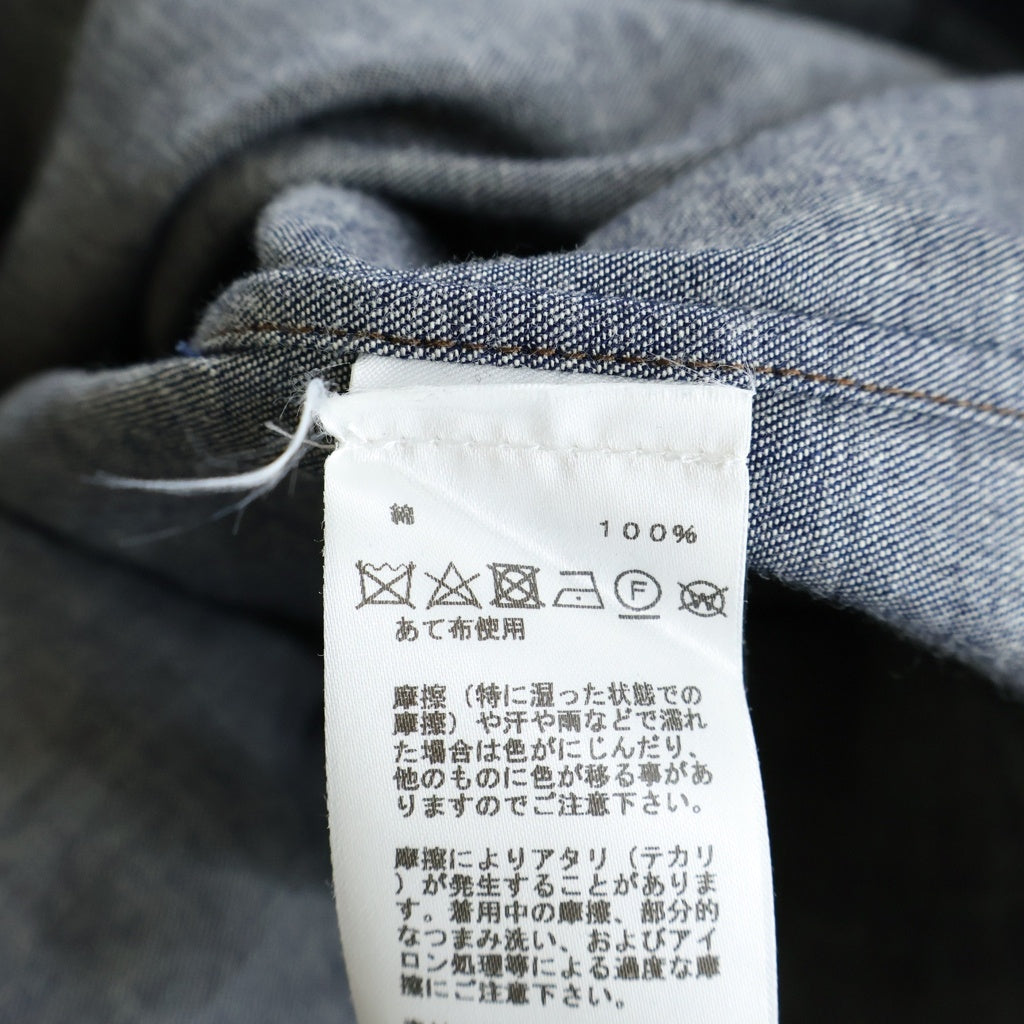 HERMES(エルメス) デニム シャツ インディゴ ブルー コットン