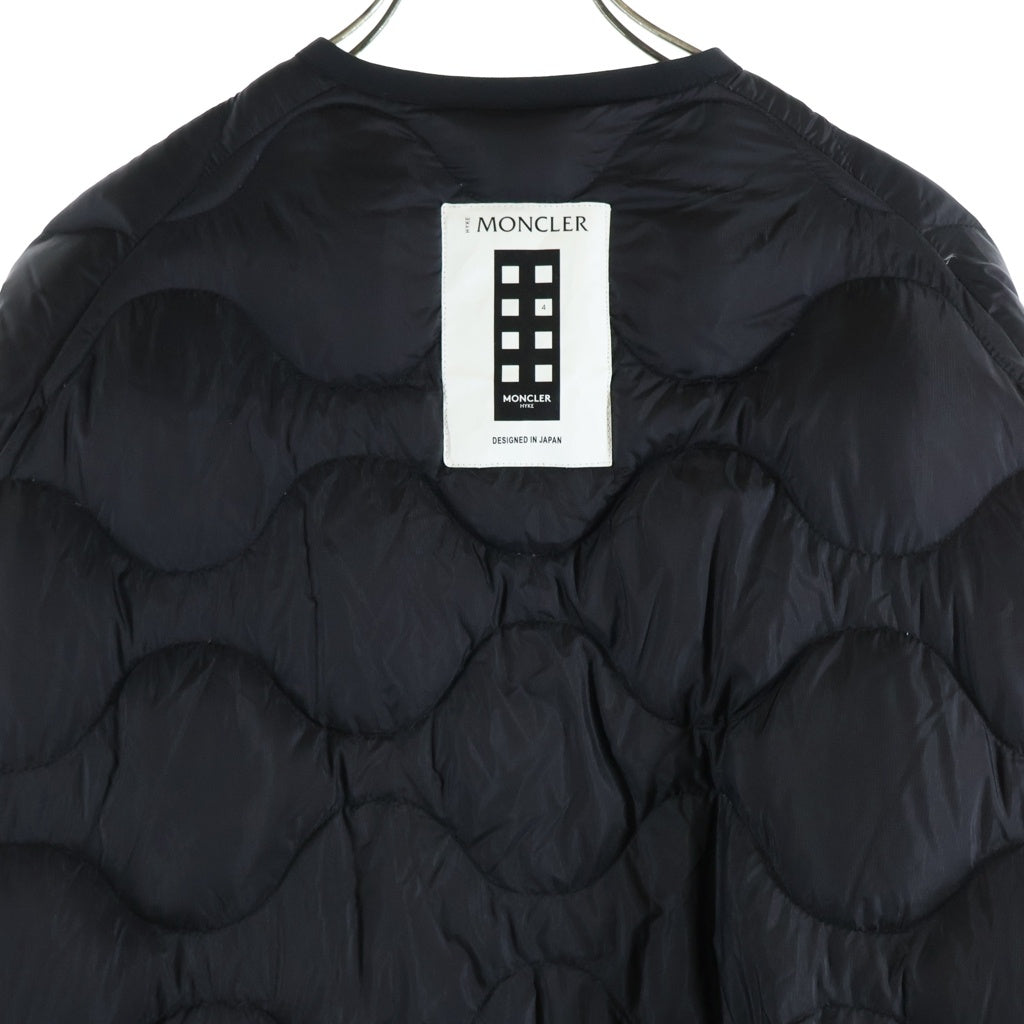 MONCLER(モンクレール) × HYKE NADELHORN GIUBBOTTO ナーデルホルン キルティング ロングダウンコート ジャケット ブラック H209K1C00001