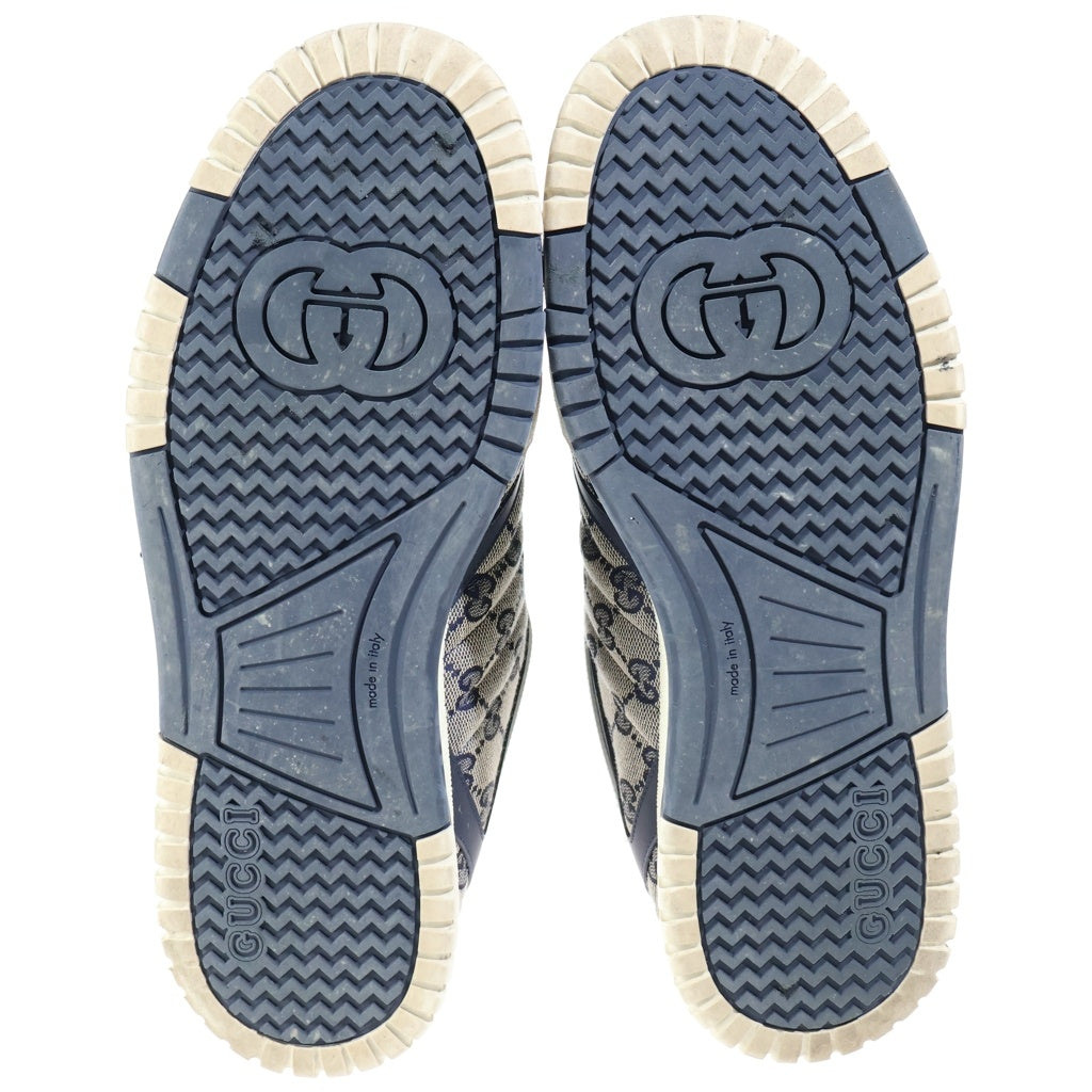GUCCI(グッチ) GG総柄 レザー ローカットスニーカー シューズ ブラウン 787476