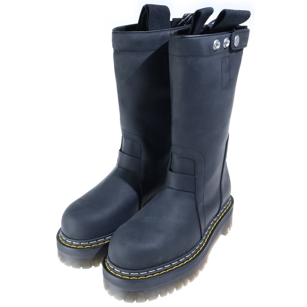 Rick Owens(リックオウエンス) ×Dr. Martens QUAD SOLE PULL ON BOOT ドクターマーチン クワッドソール プルオン ブーツ ブラック DW02F1814-4001