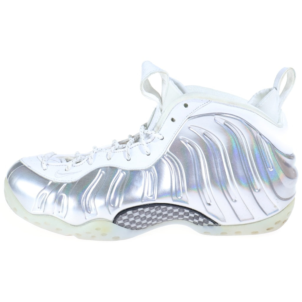 NIKE(ナイキ) WMNS AIR FOAMPOSITE ONE ウィメンズ エアフォームポジット ワン ローカットスニーカー シルバー/ホワイト US9/26.0cm AA3963-100