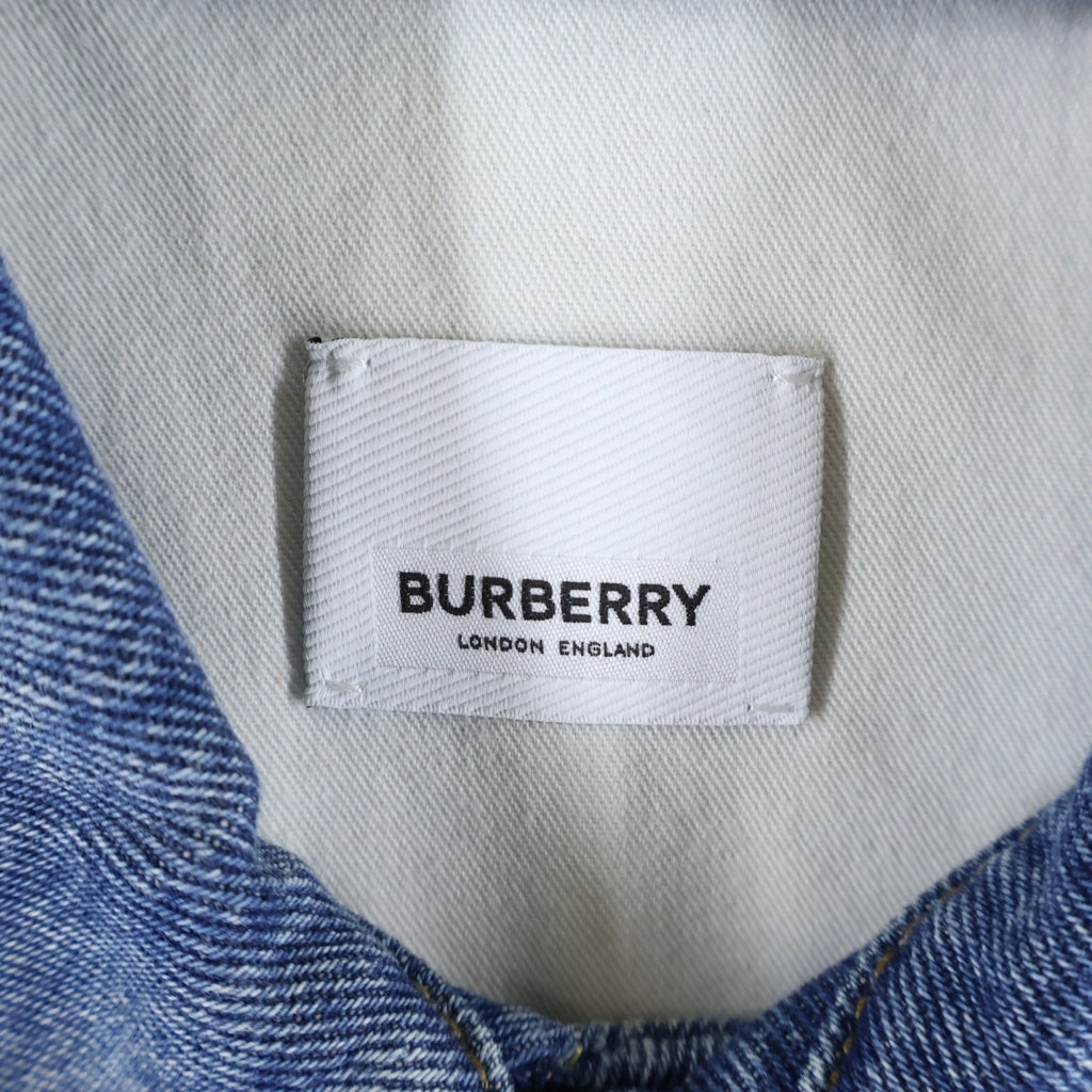 BURBERRY(バーバリー) HORSEFERRY 8028382 ホースフェリープリント デニムジャケット インディゴ