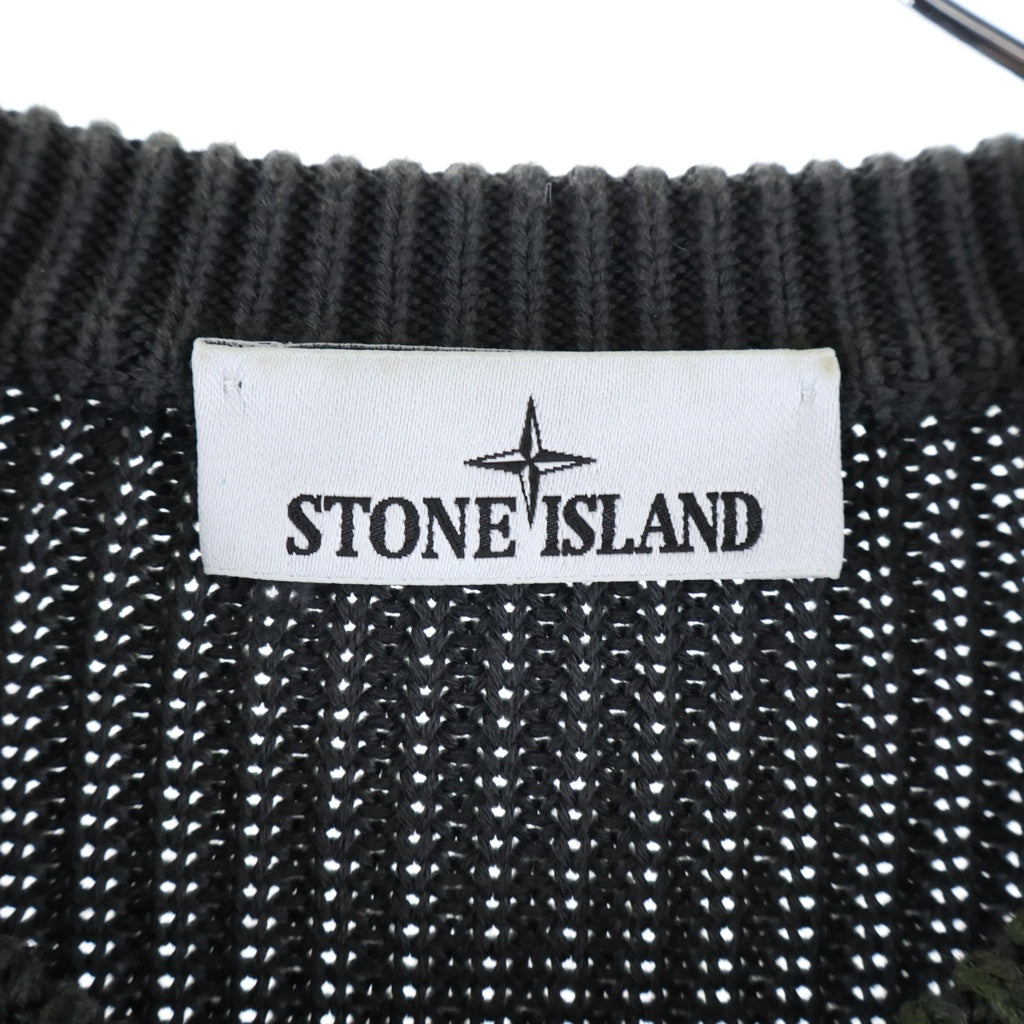 STONE ISLAND(ストーンアイランド) 袖ロゴパッチ付き クルーネック スウェット ニット K2S155100016S00Z4 グリーン