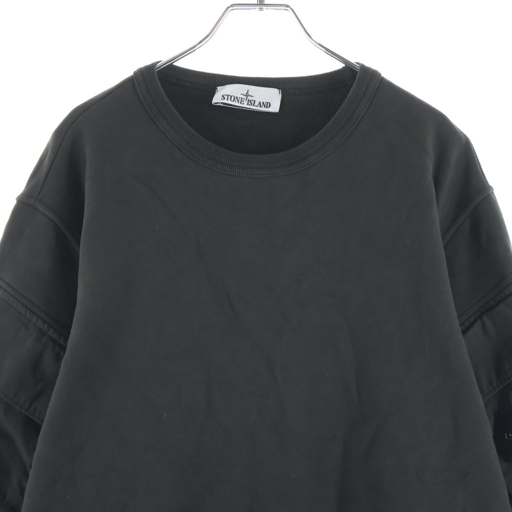 STONE ISLAND(ストーンアイランド) Brushed Organic Cotton Fleece K2S156100008S0A20 ブラッシュド オーガニック コットン フリース 長袖 スウェット グレー