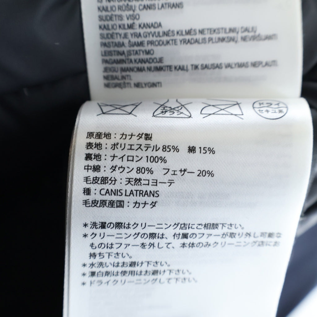 CANADA GOOSE(カナダグース) CHARLOTTE PARKA シャーロット パーカ ダウンジャケット ファー ブルー 2300JL レディース