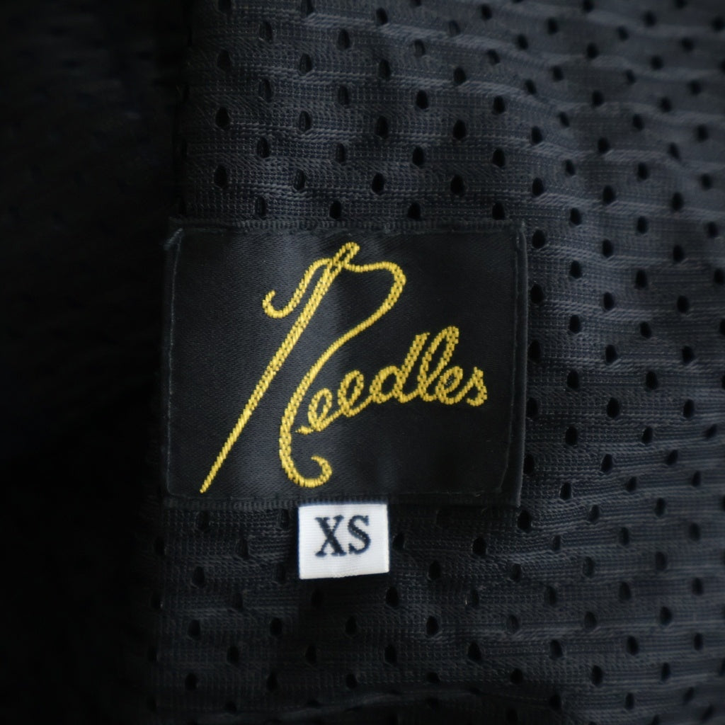 Needles(ニードルス) 26SS パピヨン刺繍 トレートパンツ ベロア ブルー
