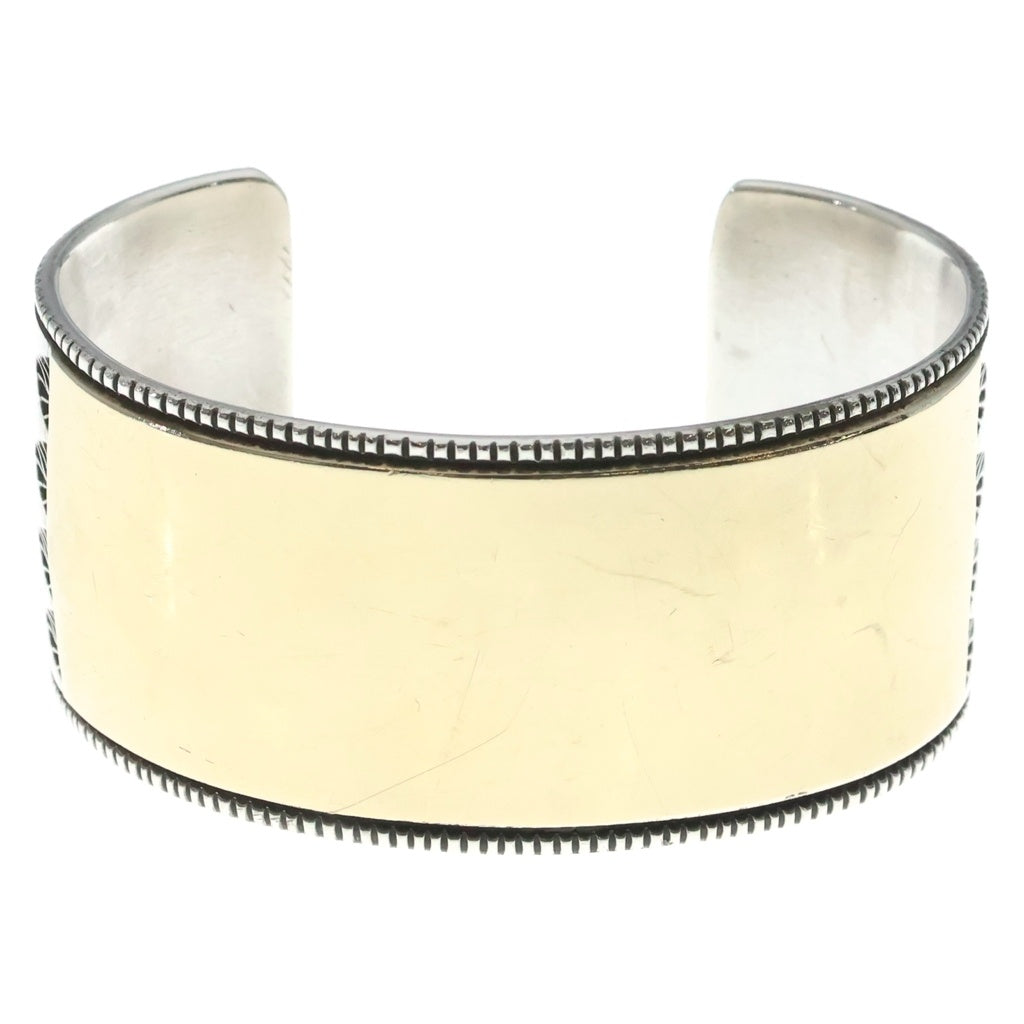 INDIAN JEWELRY(インディアンジュエリー) 【ナバホ族】 Bruce Morgan Bangle ブルース モーガン 14K バングル ブレスレット シルバー./ゴールド