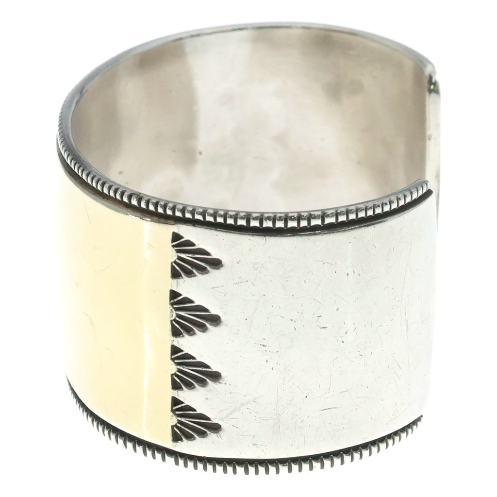 INDIAN JEWELRY(インディアンジュエリー) 【ナバホ族】 Bruce Morgan Bangle ブルース モーガン 14K バングル ブレスレット シルバー./ゴールド