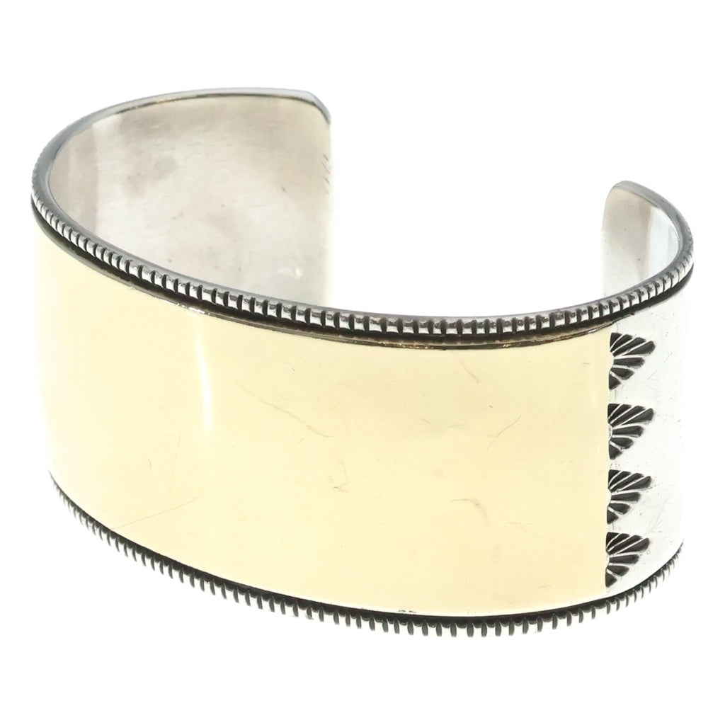 INDIAN JEWELRY(インディアンジュエリー) 【ナバホ族】 Bruce Morgan Bangle ブルース モーガン 14K バングル ブレスレット シルバー./ゴールド