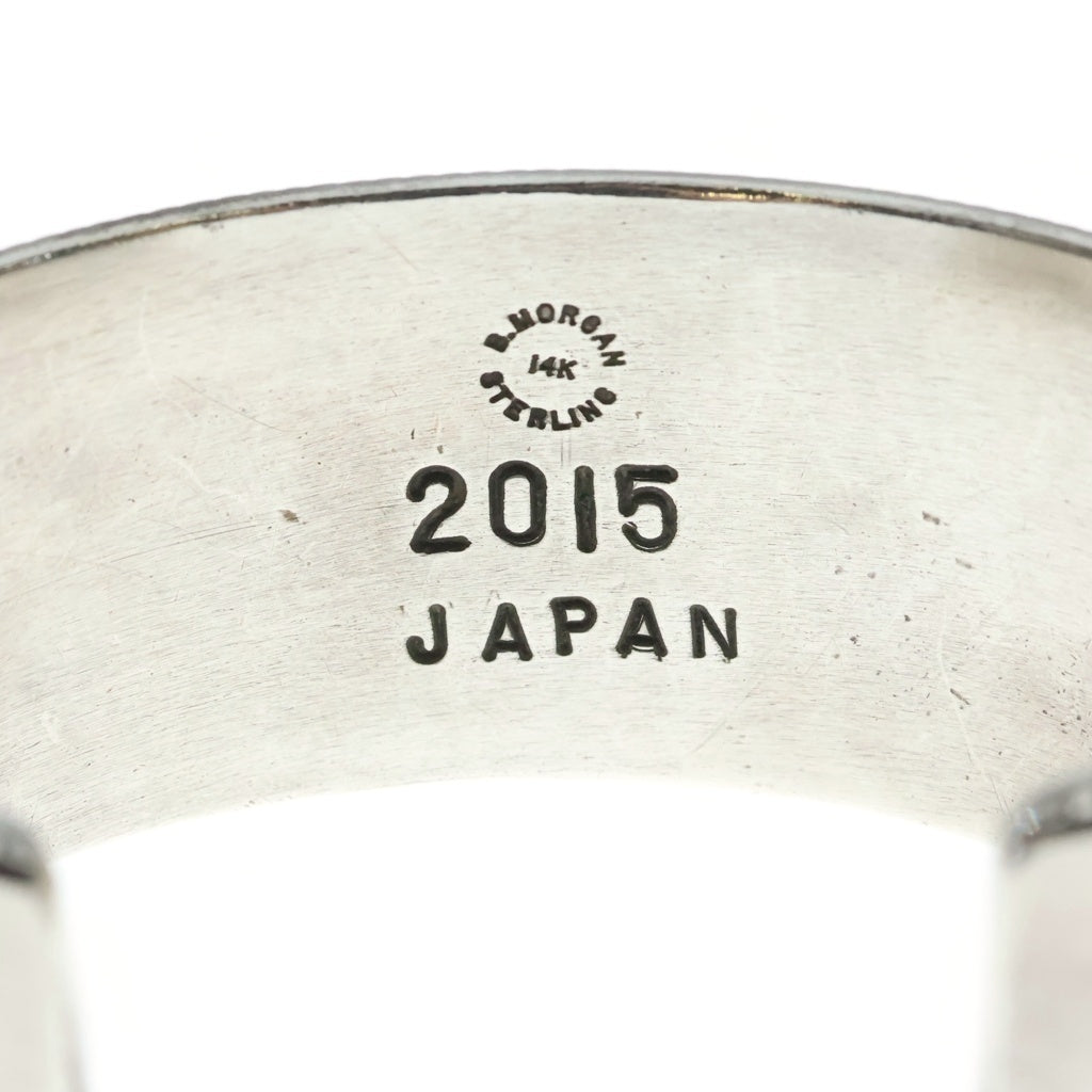 INDIAN JEWELRY(インディアンジュエリー) 【ナバホ族】 Bruce Morgan Bangle ブルース モーガン 14K バングル ブレスレット シルバー./ゴールド