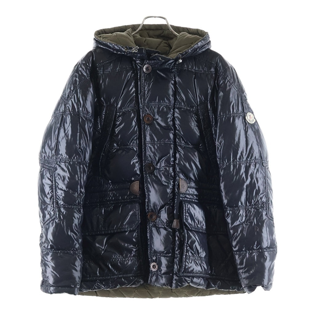 MONCLER(モンクレール) ALBERT アルベルト リバーシブル フーデッドダウンジャケット カーキ/ブラック Z7HJ995